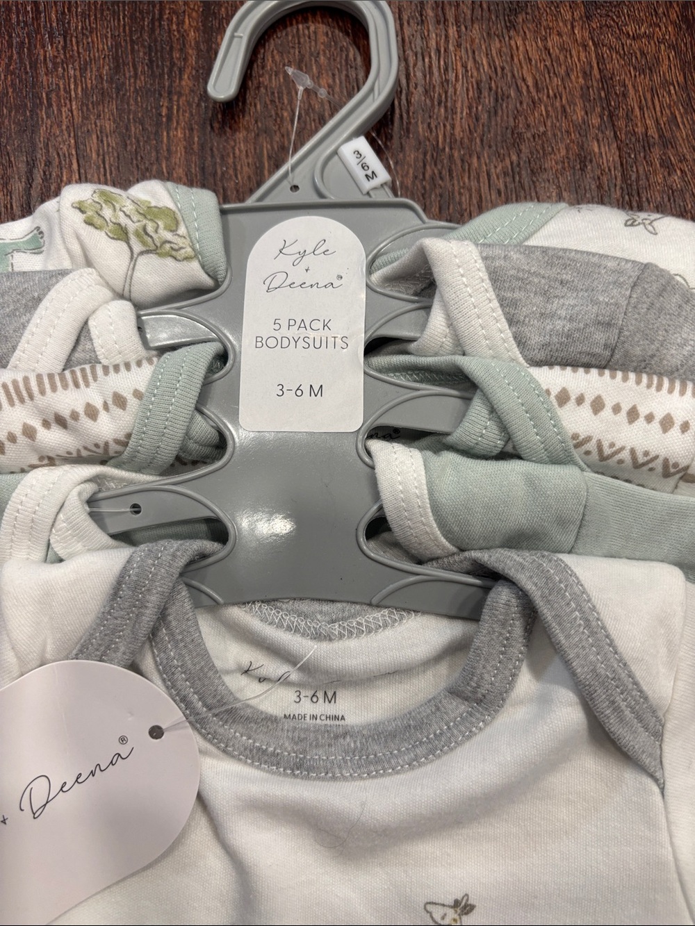 Baby 'I Love My Family' Short-Sleeve One-Piece Bodysuit - White & Gray - Picture 2 of 11